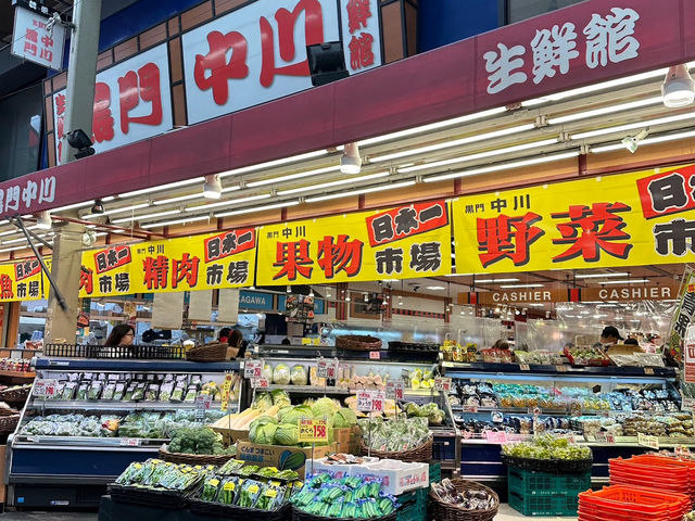 大阪熱鬧的美食天堂 — 黑門市場✨