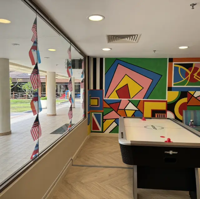 ホテルの遊び施設。