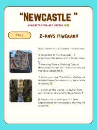 Newcastle itinerary for Art Lovers 🎨🖼️