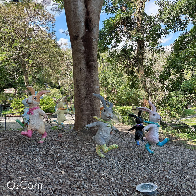 宜蘭 礁溪溫泉公園❤️超可愛兔兔陪妳賣萌 還有免費泡腳池可以鬆一下