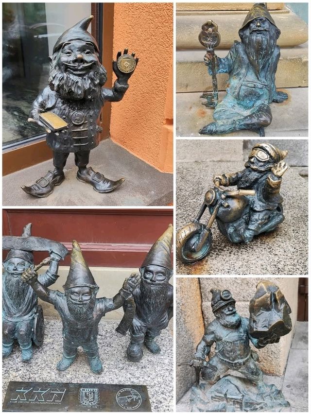 弗羅次瓦夫舊城區蒐集可愛的小矮人