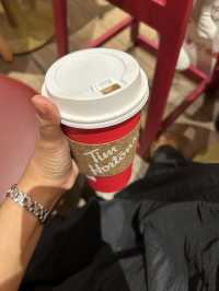 Sipping on Tim Hortons goodness 🧋☕️💨