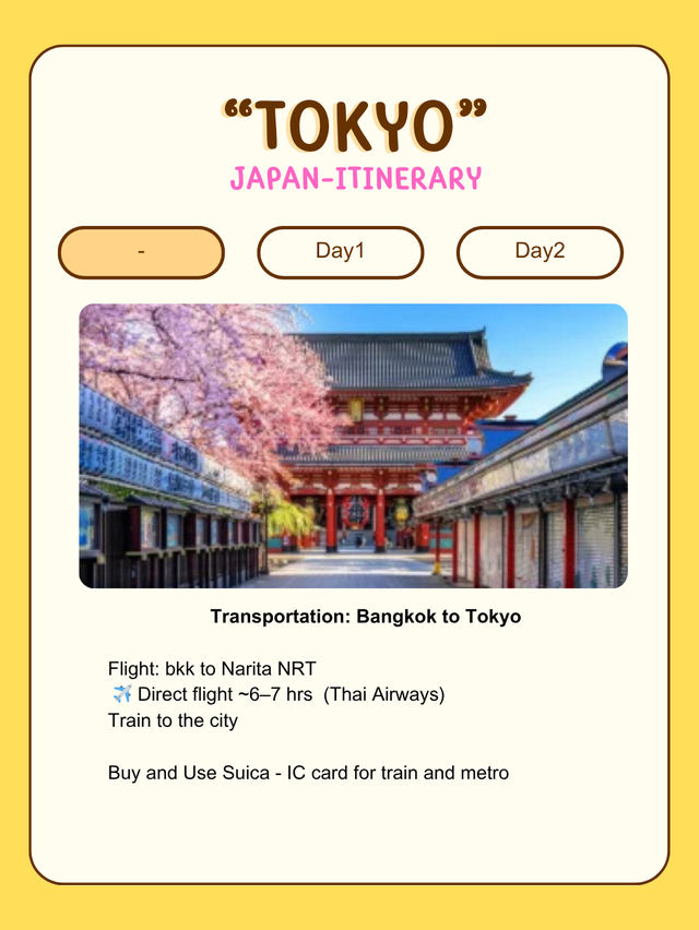 Itinerary: Best Tokyo spot 🇯🇵 Itinerary: Best Tokyo spot 🇯🇵