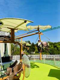 A compact amusement park at the foot of Omoriyama Zoo in Akita City