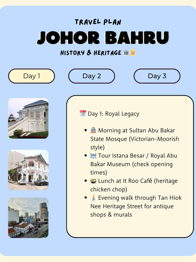 🇲🇾 Johor Bahru Itinerary 