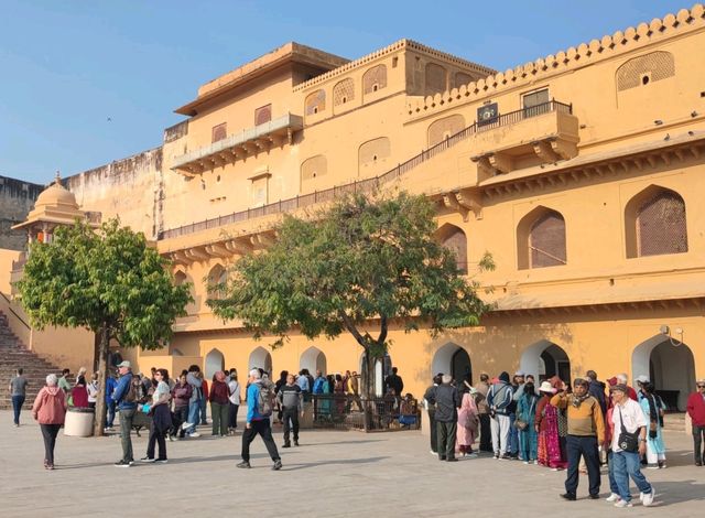 金黃山城中的摩揭陀傳奇#琥珀堡（Amber Fort）-印度捷布 (Jaipur)