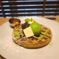Matcha Waffle Dream🍵in Phnom Penh