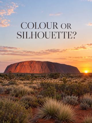Uluṟu Sunset: Colour or Silhouette? 🌅
