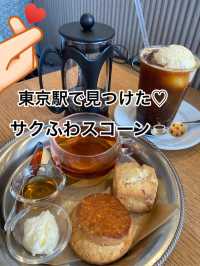 東京駅でひと休み♡ サクふわスコーンが楽しめる「feb’s coffee & scone TOKYO」☕️🍪