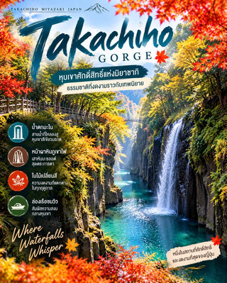 🇯🇵✨ญี่ปุ่นมีหุบเขาสวยขนาดนี้เลยเหรอ!? Takachiho Gorge สายน้ำมรกตกลางดินแดนเทพเจ้า