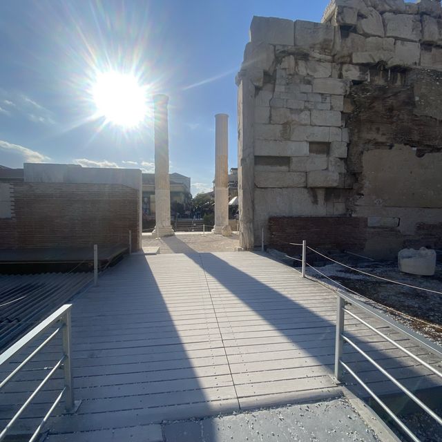 The Stunning Library of Hadrian in Athens