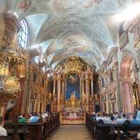 The churches are very nice in Győr, Hungary