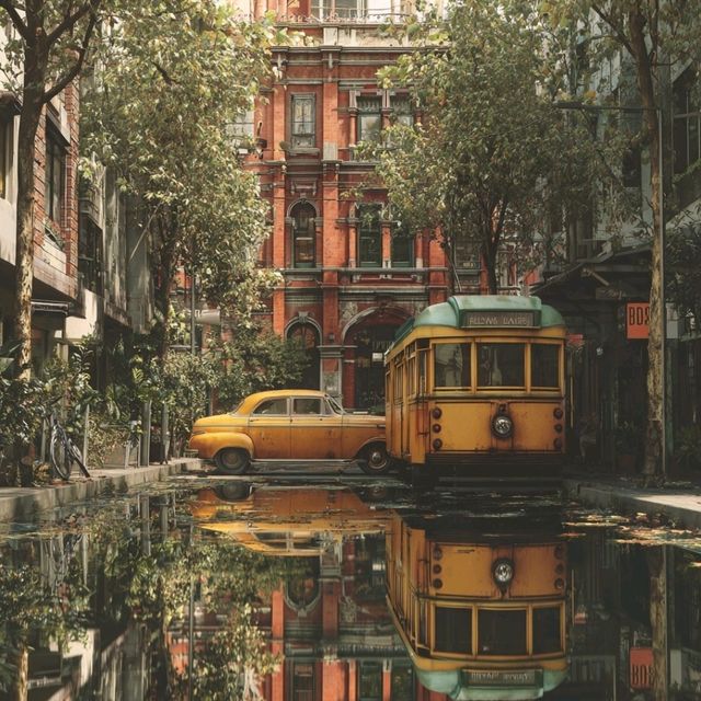 Melbourne After the Rain: Where Trams Meet Time 🚋🌦️