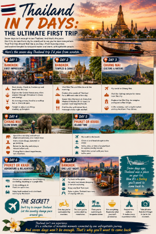 🇹🇭 🛕Thailand in 7 Days: The Ultimate First Trip