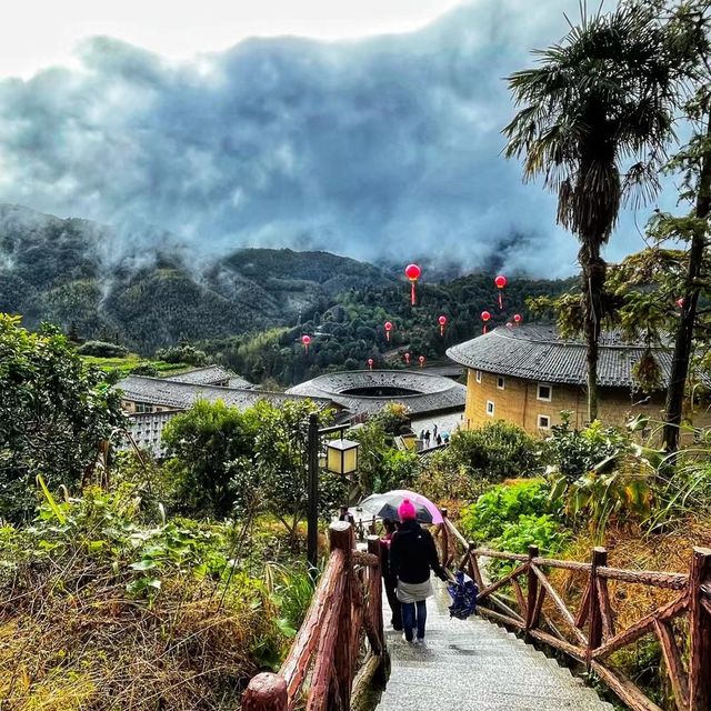 Hiking at Tulou