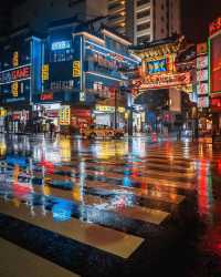 夜の横浜・雨の幻