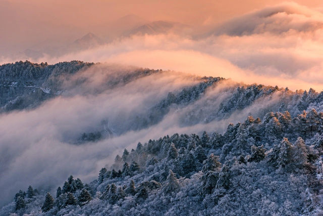 杭州牽牛崗徒步 霧凇 雪 雲海