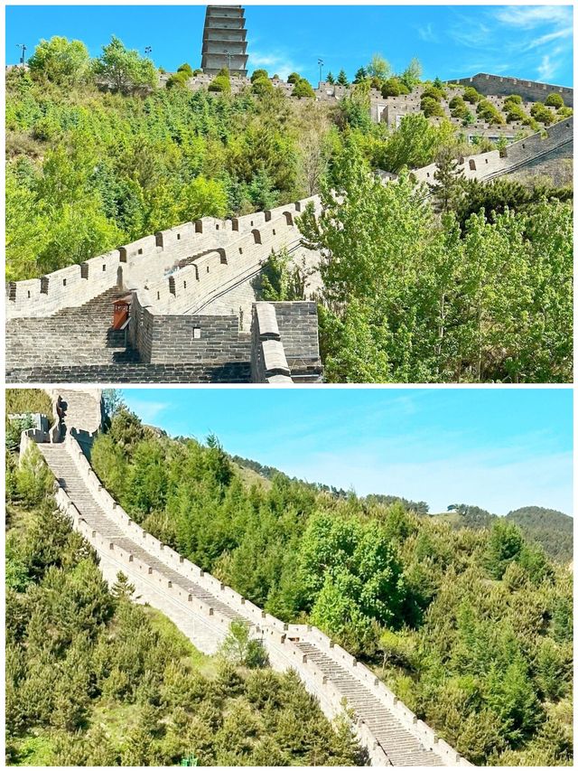 山西雁門關中華第一關山巒蜿蜒景色壯美了不起