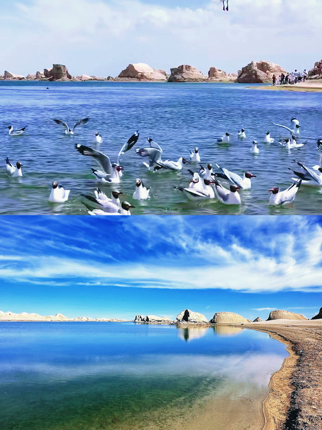 喺柴達木盆地嘅西北部，藏住一片獨一無二嘅美景——水上雅丹。