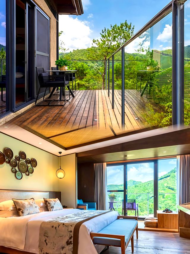 安吉這家山居酒店太好住了!溫泉、樹屋、日落全都有