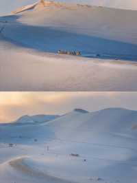 錯過雪後的鳴沙山,再去就要等明年!