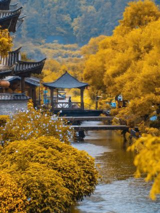 Yishe Panorama, Living in the Morning Mist of Heshun Ancient Town