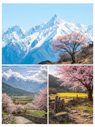 เที่ยวชมเมืองลาซาช่วงฤดูใบไม้ผลิ | รอชมดอกพีชบานสะพรั่ง ณ เชิงพระราชวังโปตาลา