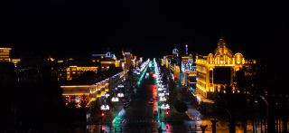 The northern lights town never sleeps at night