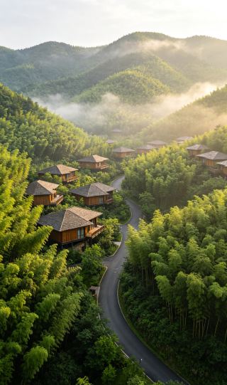 莫干山ナック谷リゾート｜竹林に囲まれた山あいで過ごす、隠れ家のような週末