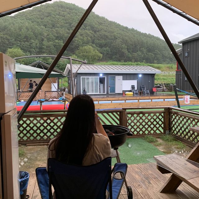 가평 애견동반 넓고 쾌적한 글램핑 펜션🏕️ [가평_구름위산책펜션&글램핑]