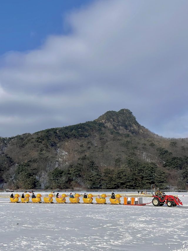 이번주가 마지막이라는 포천 산정호수 썰매축제🥹❄️