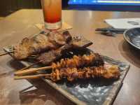 到沙田玩鏢機及桌球兼食串燒