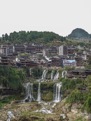 Majestic Waterfall in Hunan