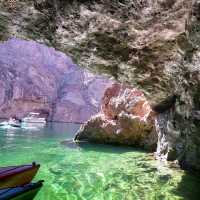 Kayaking through the beautiful Emerald Cave