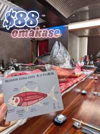 7 course omakase at $88‼️with tuna cutting show 🥩🔪