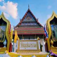 泰國曼谷皇家古跡寺廟景點:Wat Buppharam Worawihan，適合拍照📸打卡休息冥想