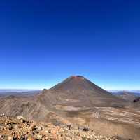 Tongariro alpine crossing amidst volcanoes - New Zealand