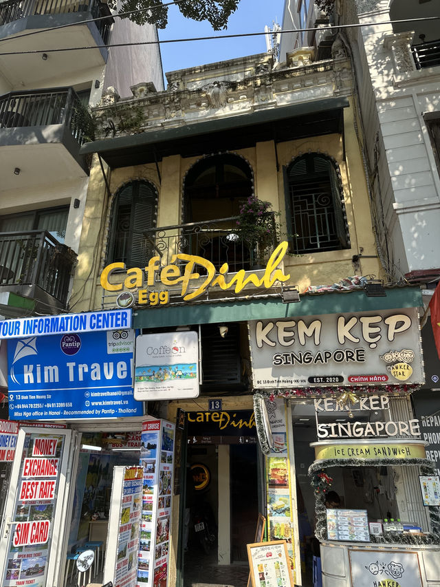 An authentic Egg coffee in Hanoi 🇻🇳