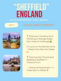 Sheffield itinerary 