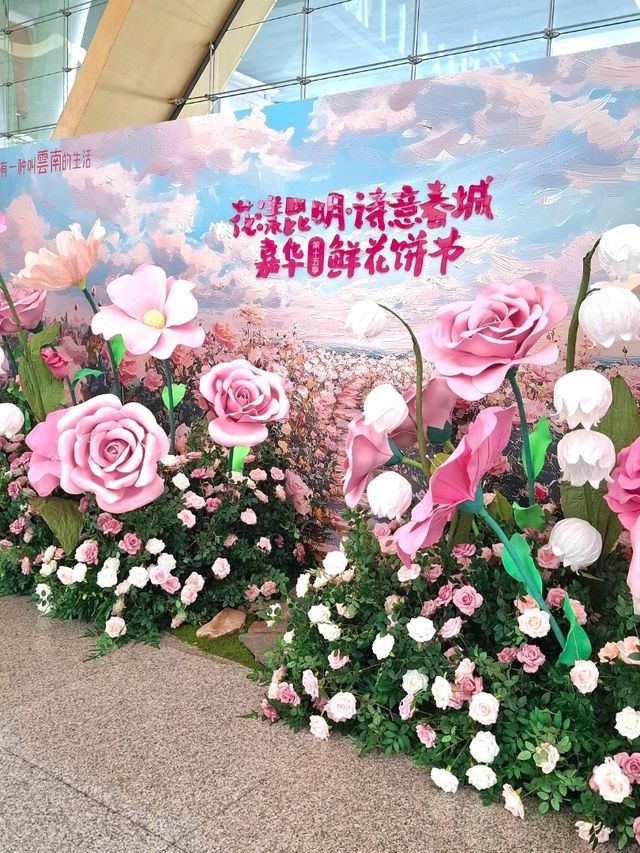 A SWEET FLORAL SURPRISE AT KUNMING INTERNATIONAL AIRPORT