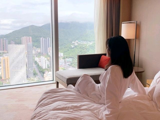 🛏 深圳鹽田凱悅｜高層山海景房的一夜靜修