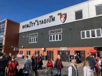 Nice stadium, small but comfortable, everything is close