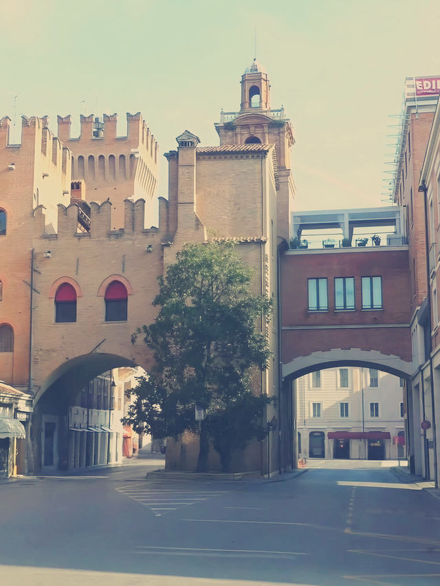 Time in Solitude: A Quiet Afternoon at the Clock Tower of Porta Reno, Ferrara