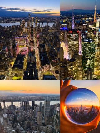 Watching New York Change Colors at Sunset 🌇✨