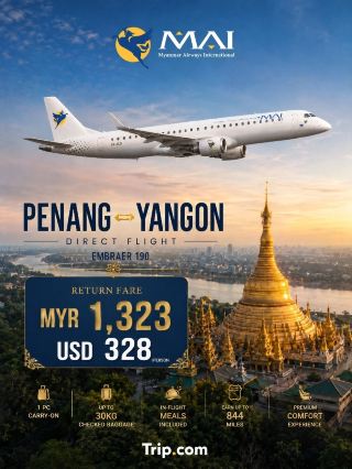 🇲🇾 Penang ↔ Yangon 🇲🇲 | The Direct Flight Changing How Malaysia and Myanmar Travel
