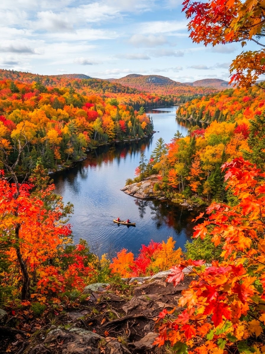 Algonquin Provincial Park: The Heart of Canada's Autumn Maple Splendor