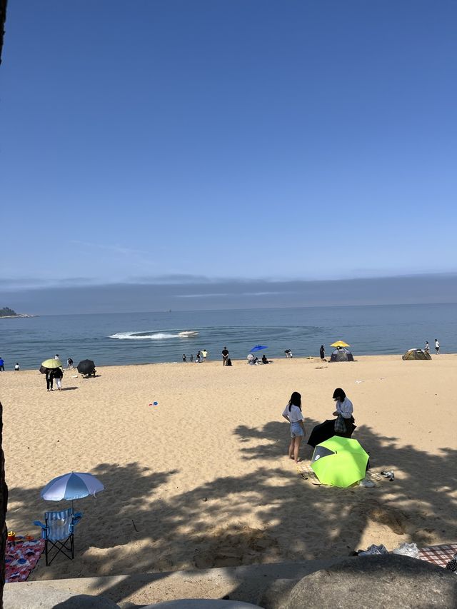 시원한 바다와 관람차 속초아이가 있는 속초 해수욕장 
