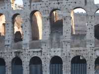 Walking in Rome by the Colosseum 