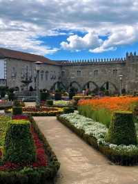 🌸 A Garden Framed by Ruins – Santa Barbara, Braga, Portugal