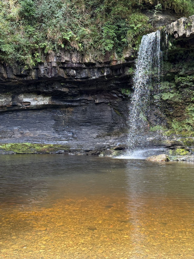 Waterfall Country In The Beautiful Brecon Beacons, A Natural Wonder Of Wales 